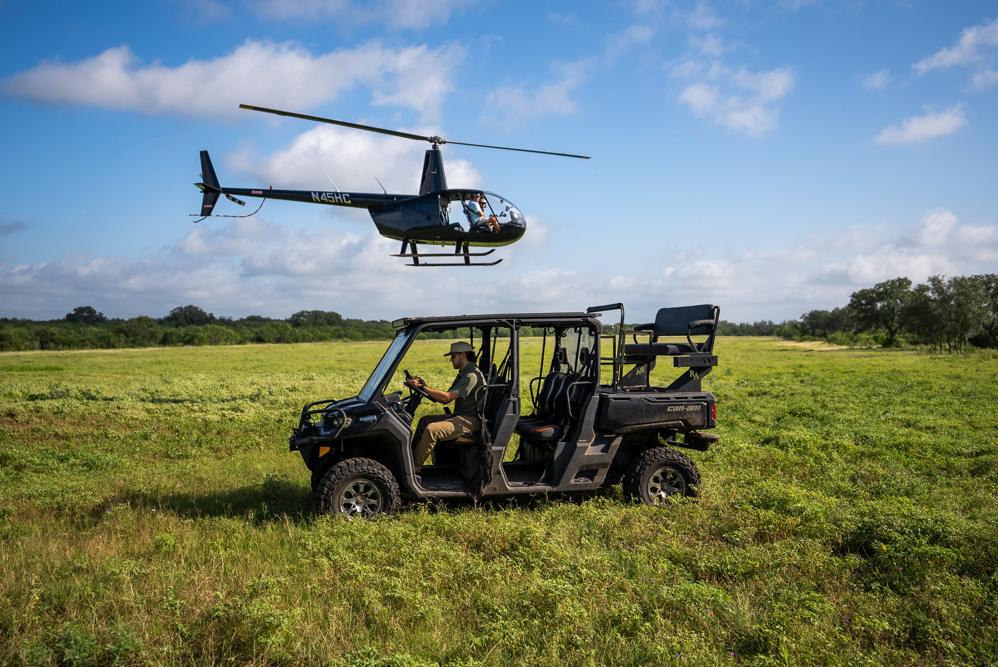 South Texas ranch road through wildlife habitat