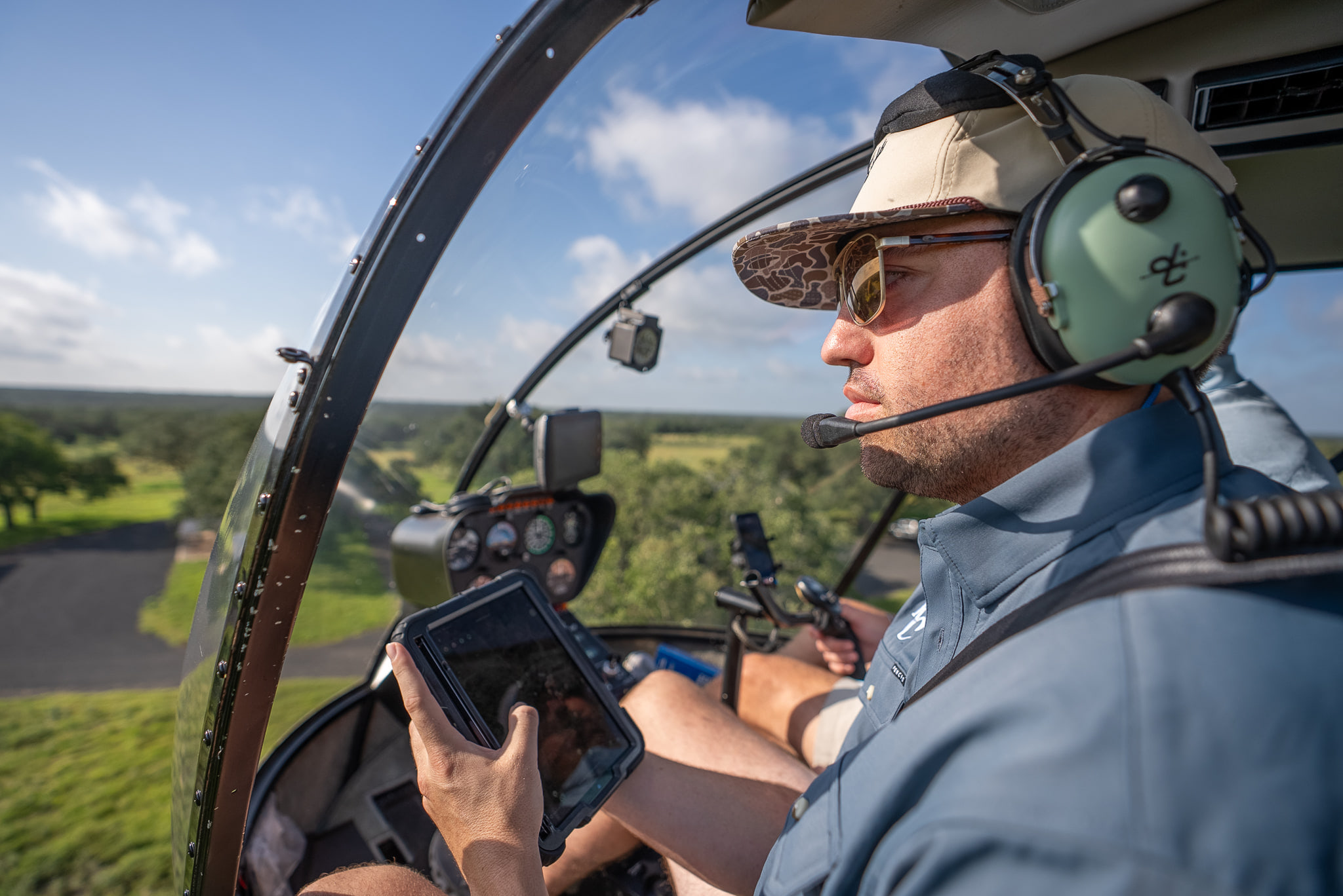 Field personnel preparing wildlife survey work